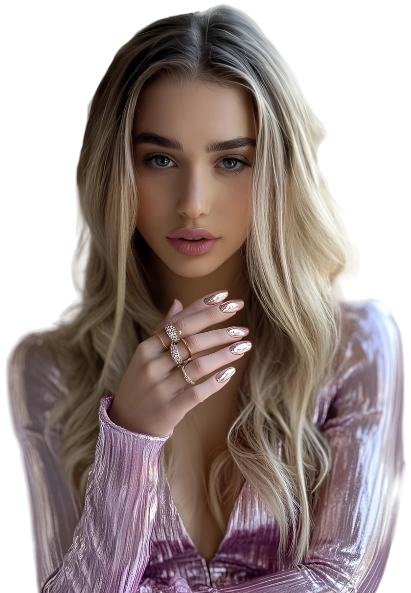 Elegant portrait with pastel colors subtle glamour